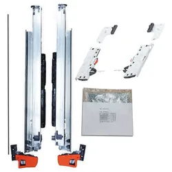 BLUM MOVENTO BLUMOTION S 760H Schubladenschienen, m.TIP-ON Funktion, 1 Paar inkl. Kupplung - 420mm Auszug