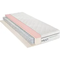 MLILY Diamond Spring Taschenfederkernmatratze 140x200cm 23 cm H4 hoch - Weiß
