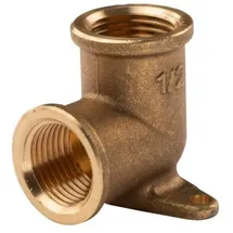 Tradecom Messing Gewinde-Fitting Wandwinkel 1/2" IG - 1/2" IG