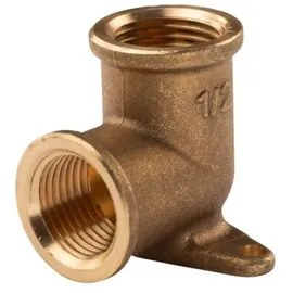 Tradecom Messing Gewinde-Fitting Wandwinkel 1/2" IG - 1/2" IG