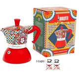 Bialetti Moka Induction 0,09 l 2 Tassen Rot