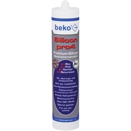 Beko Silikon pro4 Universal Silikonkleber weiß, 310ml (22402)