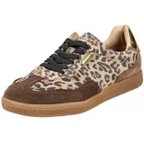 Steve Madden "STEVE MADDEN Sneaker Veloursleder", Damen, Gr. 38, braun (leopard), Veloursleder, Schuhe Plateausneaker
