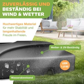Kesser Schirmständer 60 Liter Kunststoff Grau