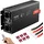 Vevor Wechselrichter mit reiner Sinuswelle 2000W DC 12V AC 230V Spannungswandler mit 2 AC-Steckdosen 2 USB-Anschlüssen 1 Typ-C-Anschluss LCD-Display und Fernbedienung für mittelgroße Haushaltsgeräte