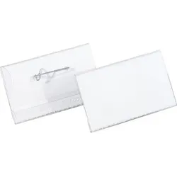 DURABLE Namensschilder Pin 17,5 x 8,5 x 18,5 cm Kunststoff 100 Stück