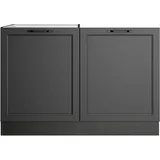 KOCHSTATION Spülenschrank KS-Lana Breite 120 cm grau
