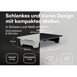 abien Magic Elektrogrill 950W schwarz
