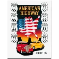 Nostalgic-Art 14186 US Highways Route 66 America's Highway, Magnet,