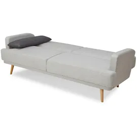 SalesFever Schlafsofa 2,5-Sitzer Webstoff Grau