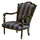 JVmoebel Loungesessel Streifensessel 70 x 108 x 75 cm Blau