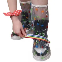 La Vague Rain Flower Überziehschuhe M Transparent