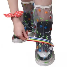 La Vague Rain Flower Überziehschuhe M Transparent