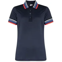 Cross Stripe Polo Navy S