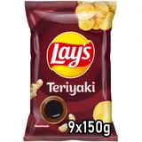 Lay's Teriyaki - Knusprig gewürzte Kartoffelchips für eine gelungene Party (9 x 150 g) (Verpackungsdesign kann abweichen)