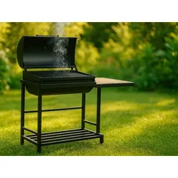Grill mit Deckel und Ablagen Premium Pluss