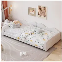 Okwish Kinderbett 90 x 200 cm Metall/MDF weiß