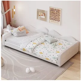 Okwish Kinderbett 90 x 200 cm Metall/MDF weiß