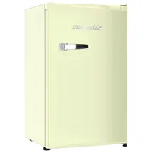 Respekta KG83C-52 Retro-Kühlschrank (92 l, 831 mm hoch,Creme)