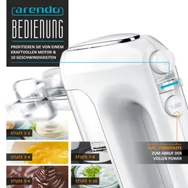 Arendo Handmixer weiß