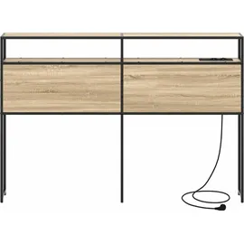 vidaXL Stauraum-Kopfteil Sonoma Eiche 135 cm Holzwerkstoff vidaXL