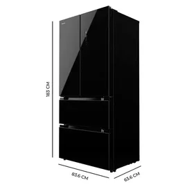 Cecotec Bolero CoolMarket FD 436 French Door (436 l, 1830 mm hoch, Schwarz)