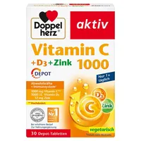 Doppelherz Aktiv Vitamin C 1000 + D3 + Zink Depot Tabletten 30 St.