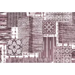 Fototapete ARCHITECTS PAPER "Atelier 47 Patchwork 3", lila (weiß, helllila, schwarz), B:4m L:2,7m, Vlies, Tapeten, Vlies, Wand, Schräge, Decke