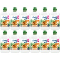 12x750ml Kuschelweich Weichspüler Naturliebe Birnenblüte &Hafermilch vegan 384WL