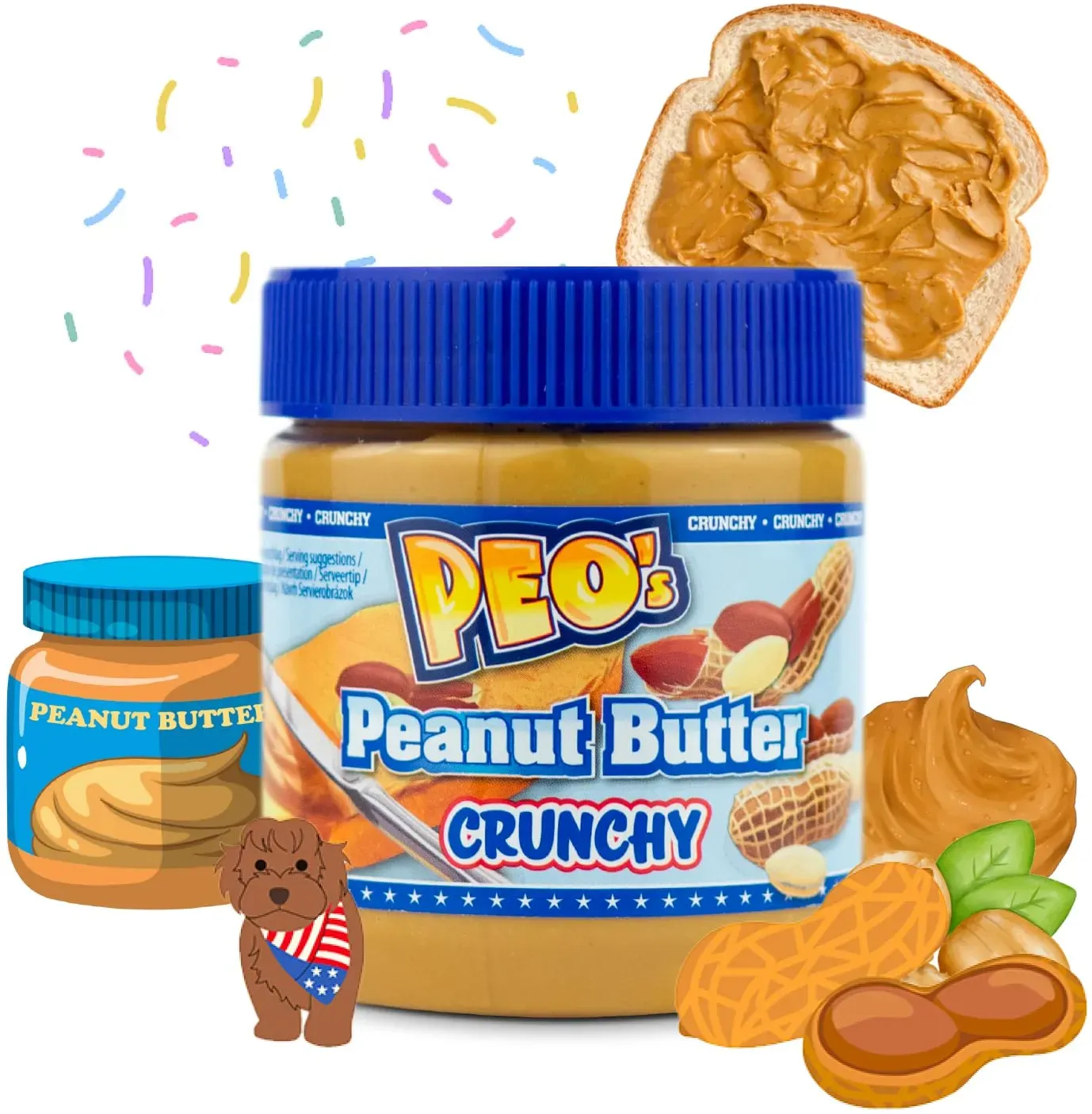 PEO'S Peanut Butter - 1 Stück / crunchy