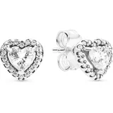 Pandora Ohrstecker Elevated Hearts Silber 298427C01 onesize