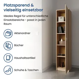 home collective Standregal 39 x 180 x 35 cm Beige