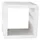 Phoenix Beistelltisch Leder 43 x 43 x 35 cm weiß