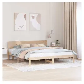 vidaXL Bettrahmen mit Kopfteil 180 x 200 cm Braun