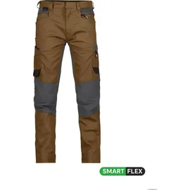 DASSY Helix Arbeitshose mit Stretch lehmbraun/anthrazitgrau