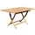 ASS Altenburger ECHT TEAK Klapptisch 140 x 80 x 77 cm Braun
