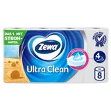 Zewa Toilettenpapier Ultra Clean 4-lagig, 8 Rollen