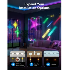 Govee H70b1 Rgbic Led Curtain One Size