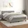 vidaXL Boxspringbett mit Matratze Hellgrau 140x200 cm Samt