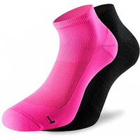 Lenz 3.0 Running Socken, schwarz-pink, Größe 35 36 37 38