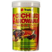 Tropical Cichlid & Arowana Medium Sticks - Farbverstärkende Futtersticks mit Astaxanthin, 1er Pack (1 x 1 l), 55 ml (1er Pack)