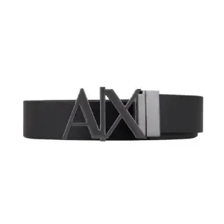 Armani Exchange für Herren. 951017CC50554120 Schwarzer Ledergürtel (28), Lässig, Klassisch
