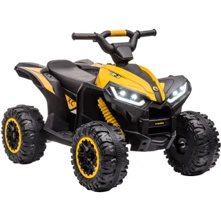 Homcom Elektro Quad für Kinder 12V Kinder Quad mit Vorwärts-, Rückwärtsfunktion, Musik, USB-Anschluss, MP3-Musikplayer,