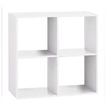 Atmosphera 4-stufiges Regal 67,6 x 32 x 67,6 cm Weiß