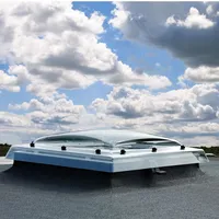 VELUX Flachdach-Fenster Basiselement CVP 060060 0673QV für elektrisch öffnendes Kunststoff-Isolierglas 60x60 cm