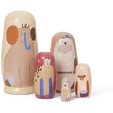 Ferm Living - Critter Matroschka Puppen, multi