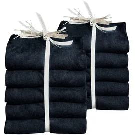 GO IN Basicsocken 10er Pack Schwarz 39-42