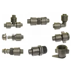 Verbinder Tape, Tape x Tape, Tape x 3/4" AG, Anfangsstück Tape x Flat Flachschlauch, Tape x PE Anschluss, Tape 16 mm, Tape 22 mm Fittings / Verbinder (Tape Verbinder  / Fittings für T-Tape, Aqutraxx usw.: Anfangsstück Verbinder PE x Tape 16 mm, PE x Tape)