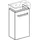 Geberit Waschtischunterschrank 1 Tür 34,8 x 60,4 x 25,2 cm Hellgrau