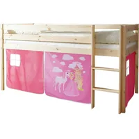 Livetastic Hochbett Malte 90 x 200 cm Kiefer massiv natur zauberfee
